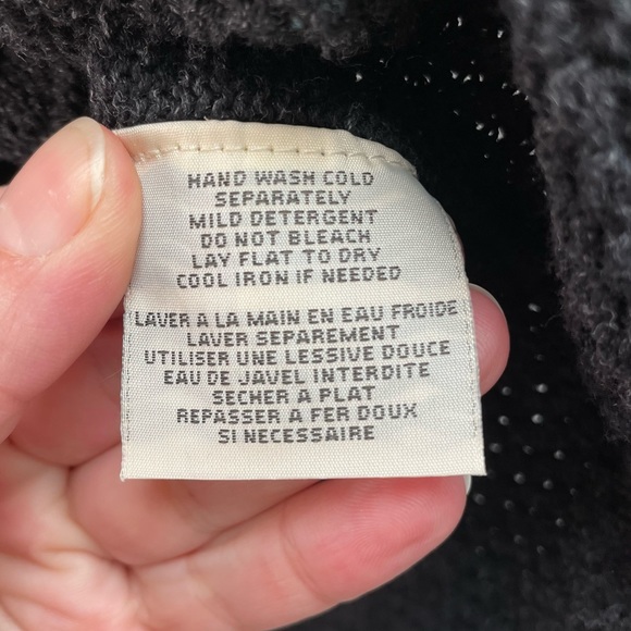 Denim & Supply Ralph Lauren Cotton Cable Knit Charcoal Gray Sweater Size Small - Picture 6 of 7